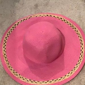 Pink beach hat
